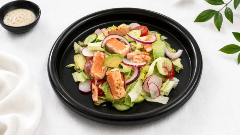 Salade de saumon flashé PURPLE casher